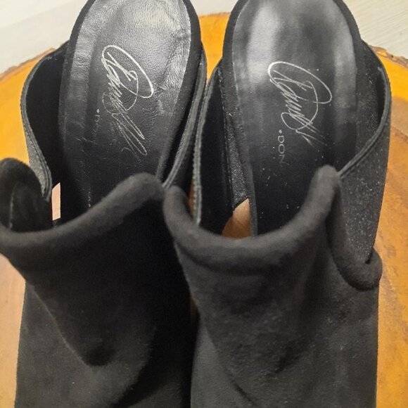 Donald J. Pliner Women's Brianna Suede Mule in Blk Sz 8.5 MSRP $228 - Picture 4 of 7